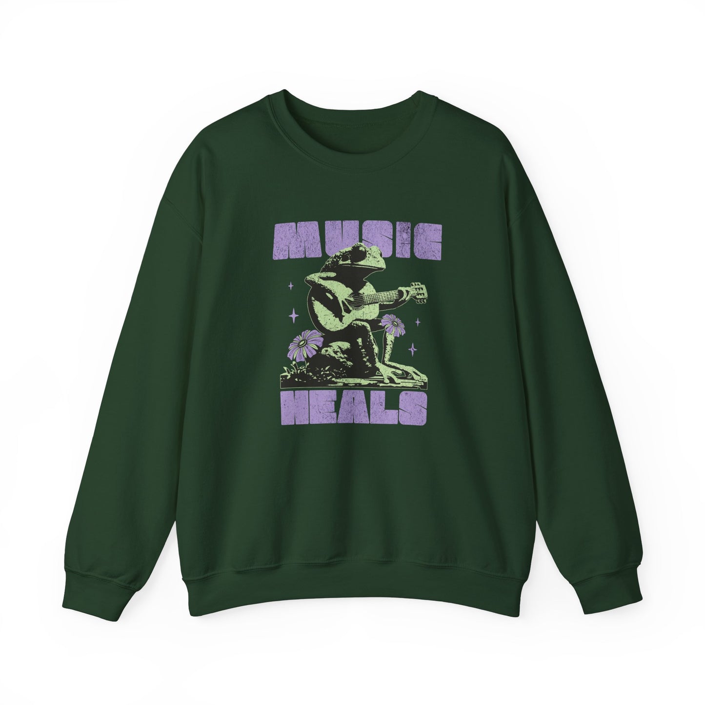 Music Heals Crewneck Sweatshirt - Deki's Variety Store