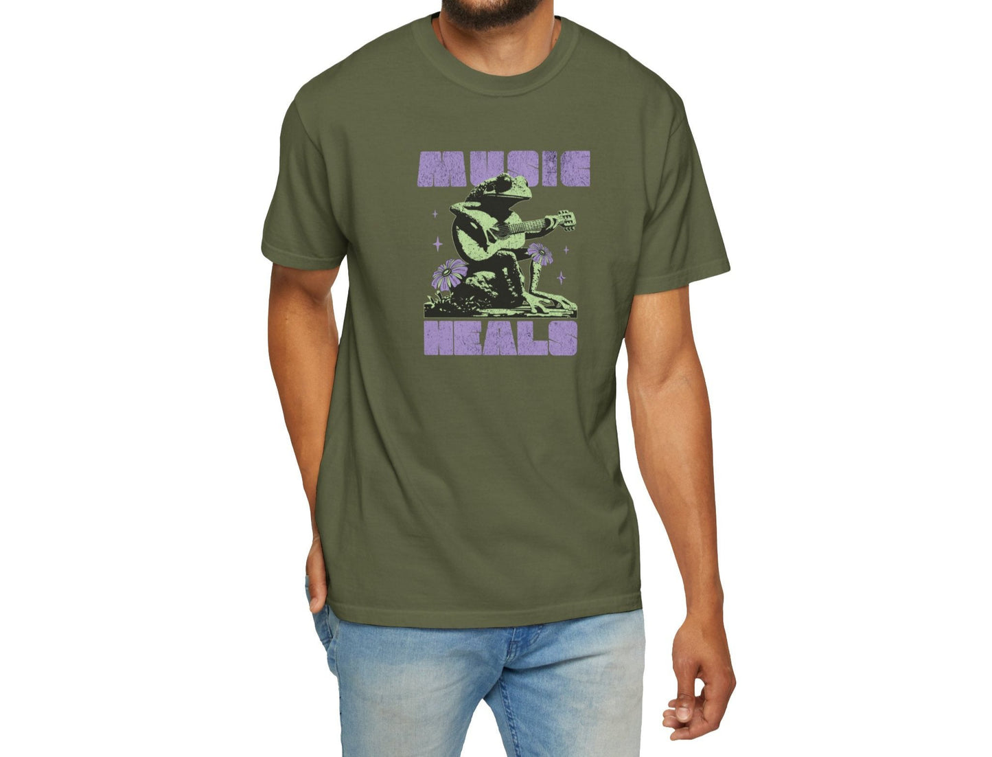 Music Heal Comfort Colors T-shirt - Deki's Variety Store