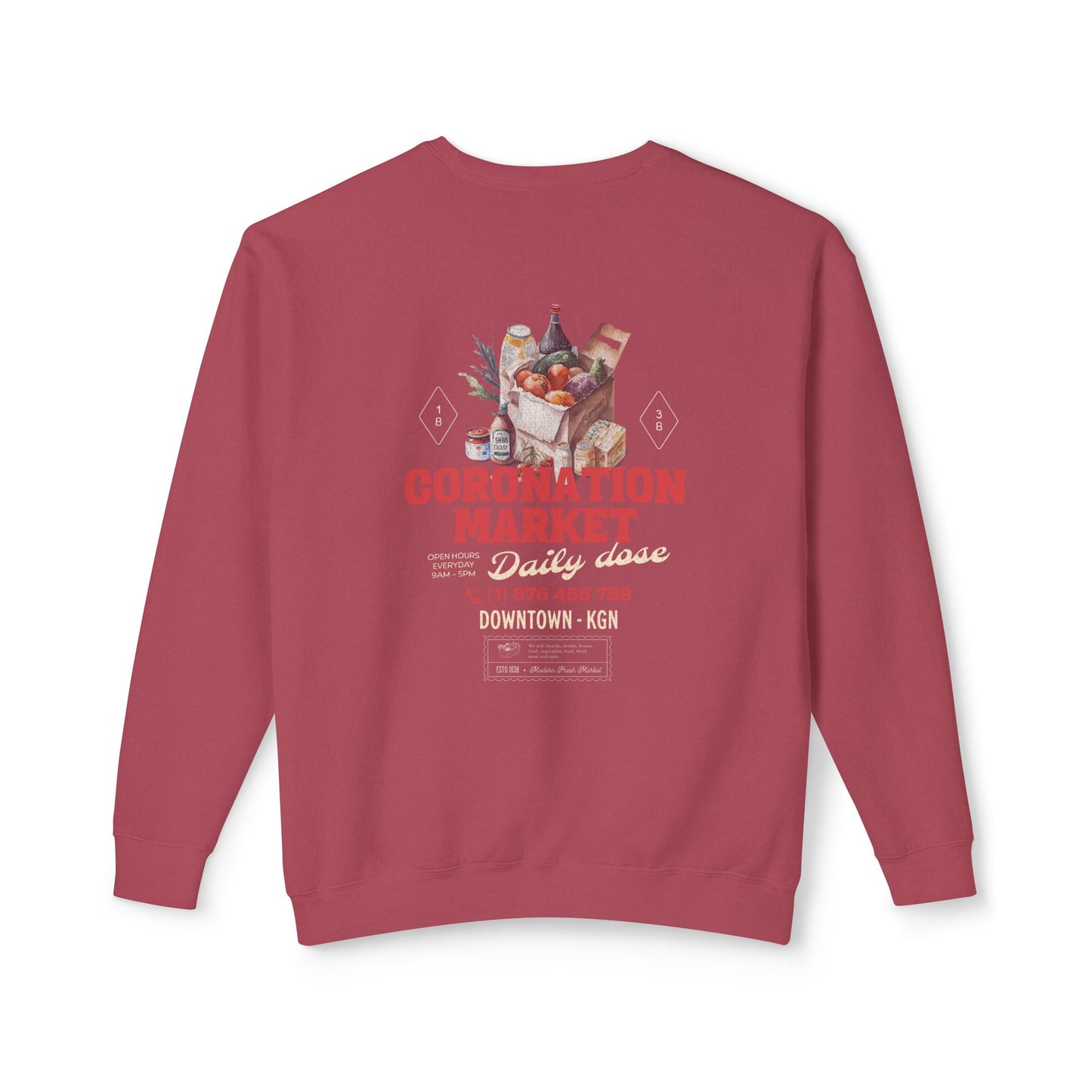 Coronation Market Crewneck Sweatshirt - Deki's Variety Store