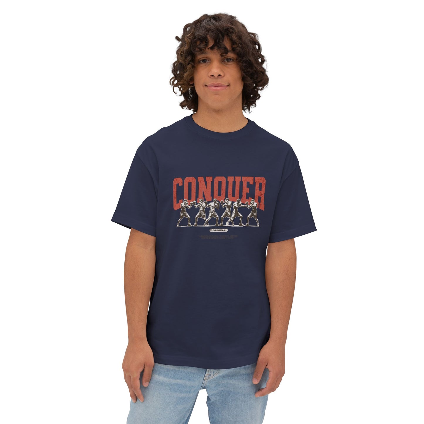Conquer Inspirational Boxy Tee - Deki's Variety Store
