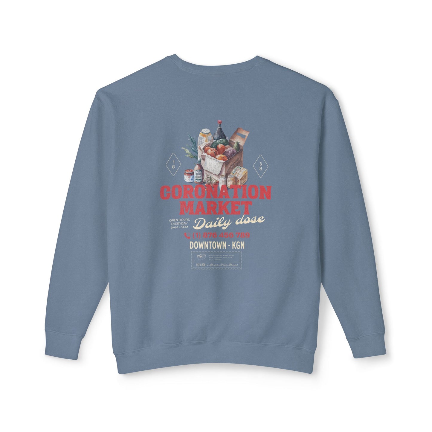 Coronation Market Crewneck Sweatshirt - Deki's Variety Store