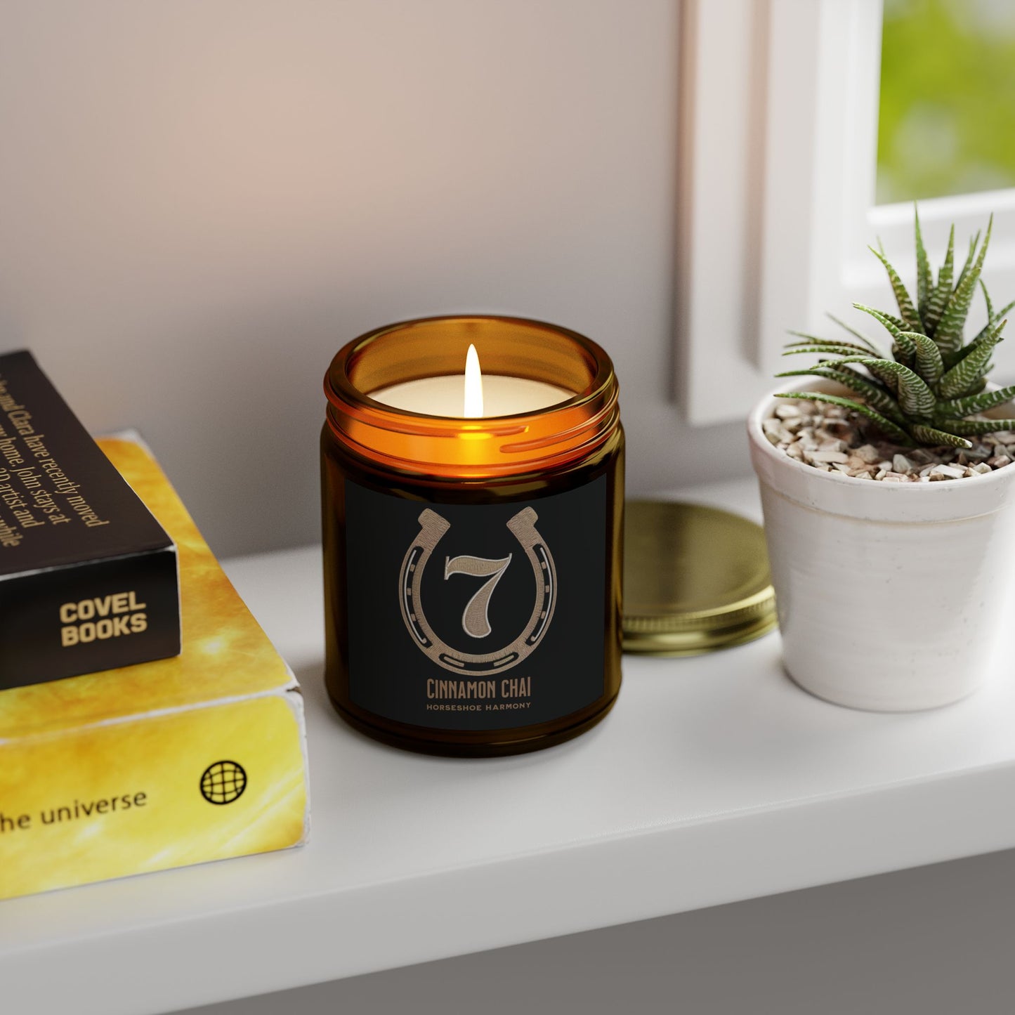 Horseshoe Harmony - Cinnamon Chai Scent (Coconut Apricot Wax) (4oz, 9oz) - Deki's Variety Store
