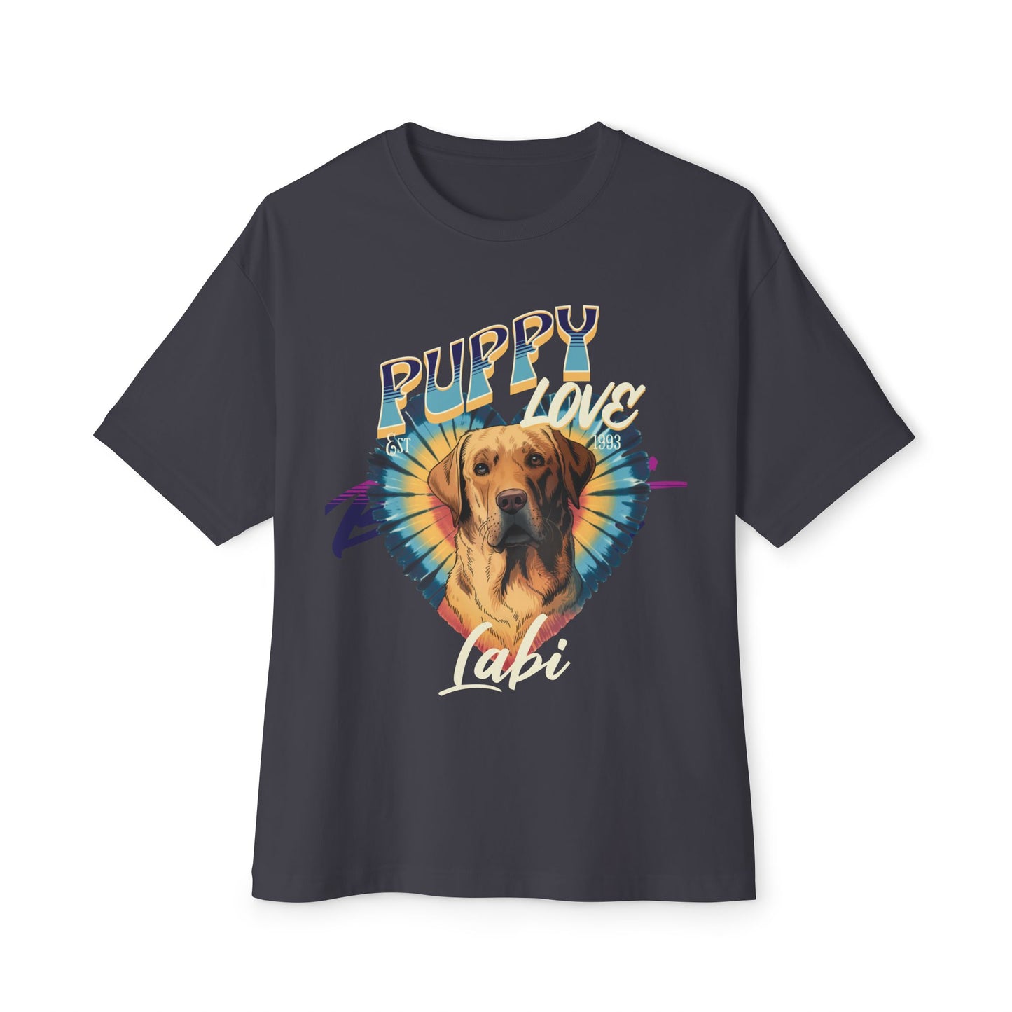Labrador Retrievers Puppy Love Oversized Boxy T-Shirt - Deki's Variety Store