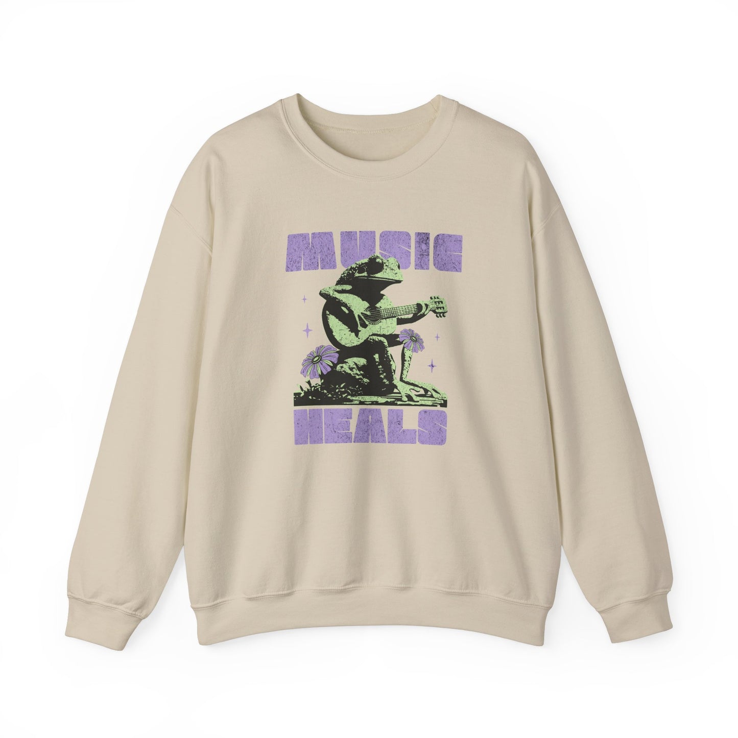 Music Heals Crewneck Sweatshirt - Deki's Variety Store