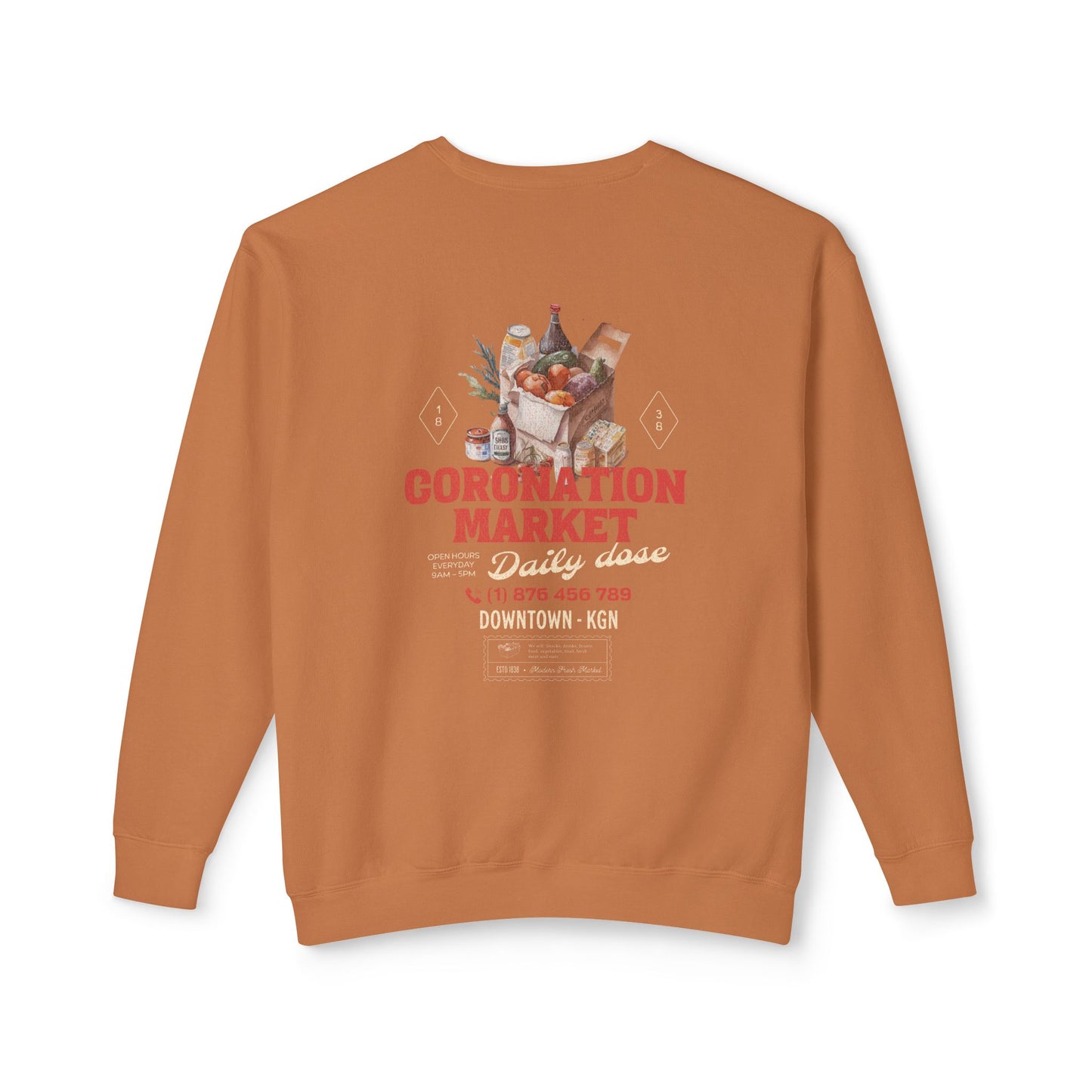 Coronation Market Crewneck Sweatshirt - Deki's Variety Store