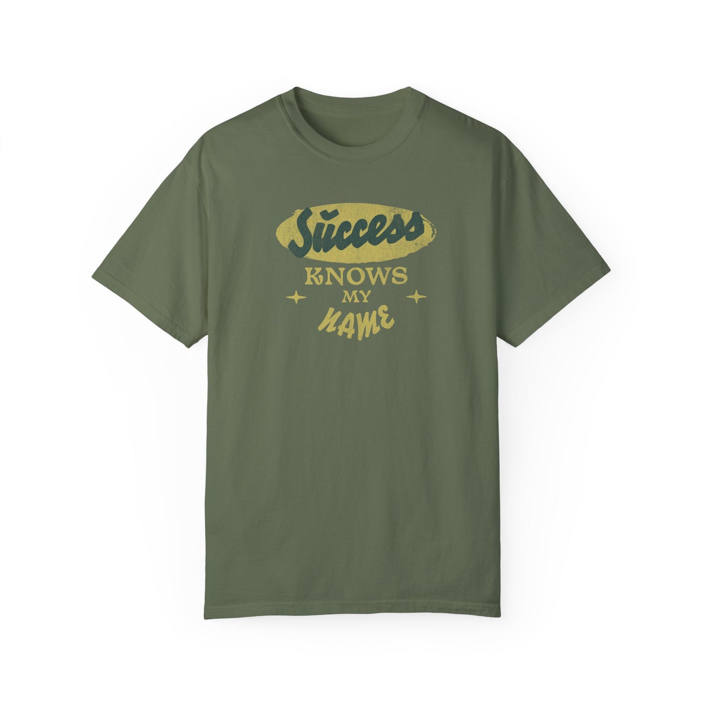 Success Knows My Name Comfort Colors T-shirt - Deki's Variety Store