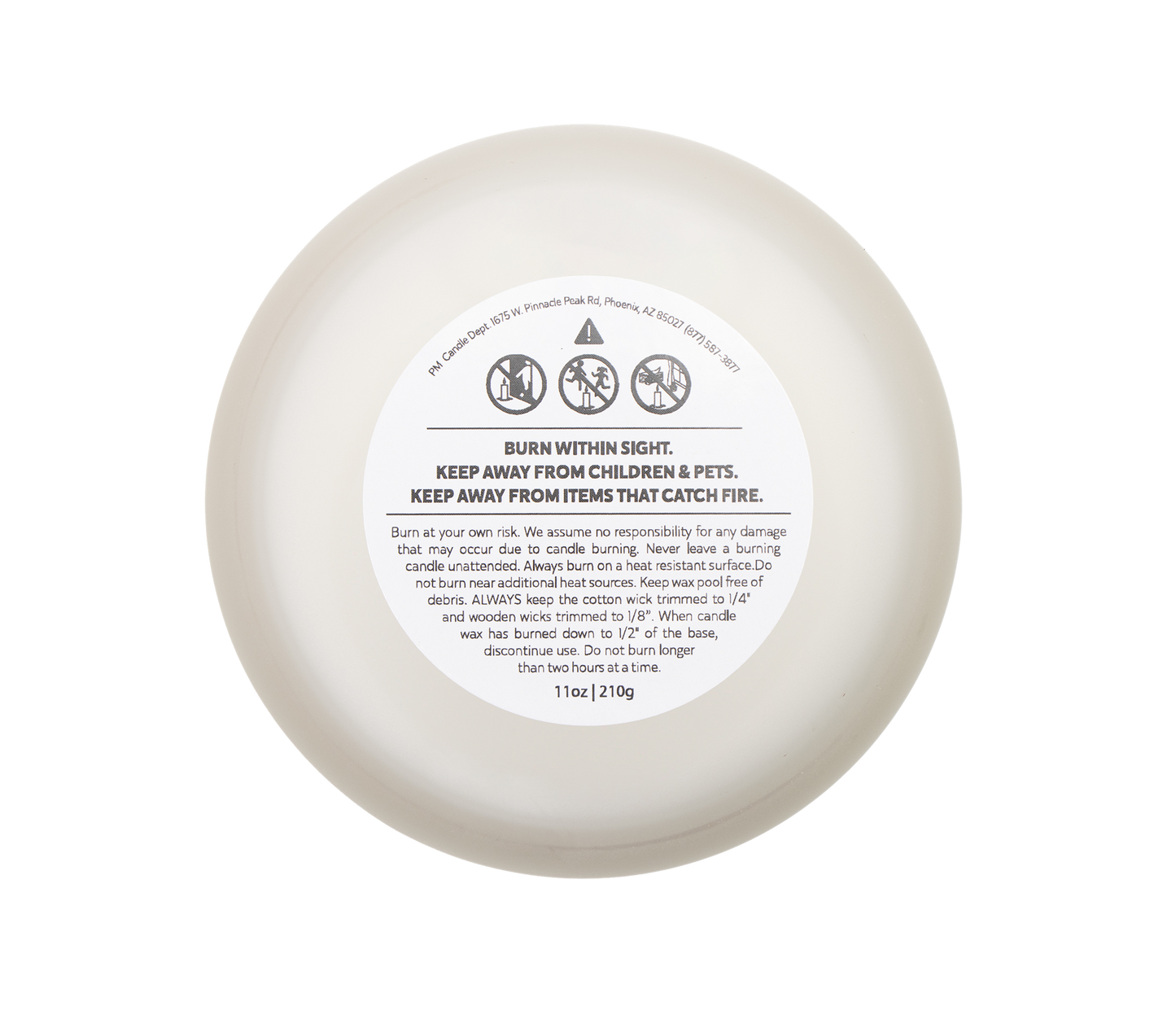 Cozy Retreat - Vanilla Frosted Glass Candle, 11oz - Deki's Variety Store