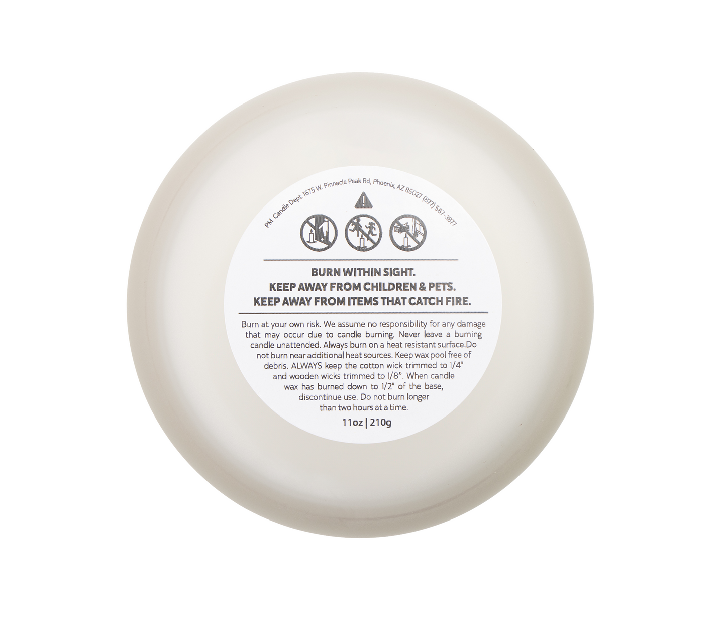 Cozy Retreat - Cinnamon Chai Frosted Glass Candle, 11oz - Deki's Variety Store