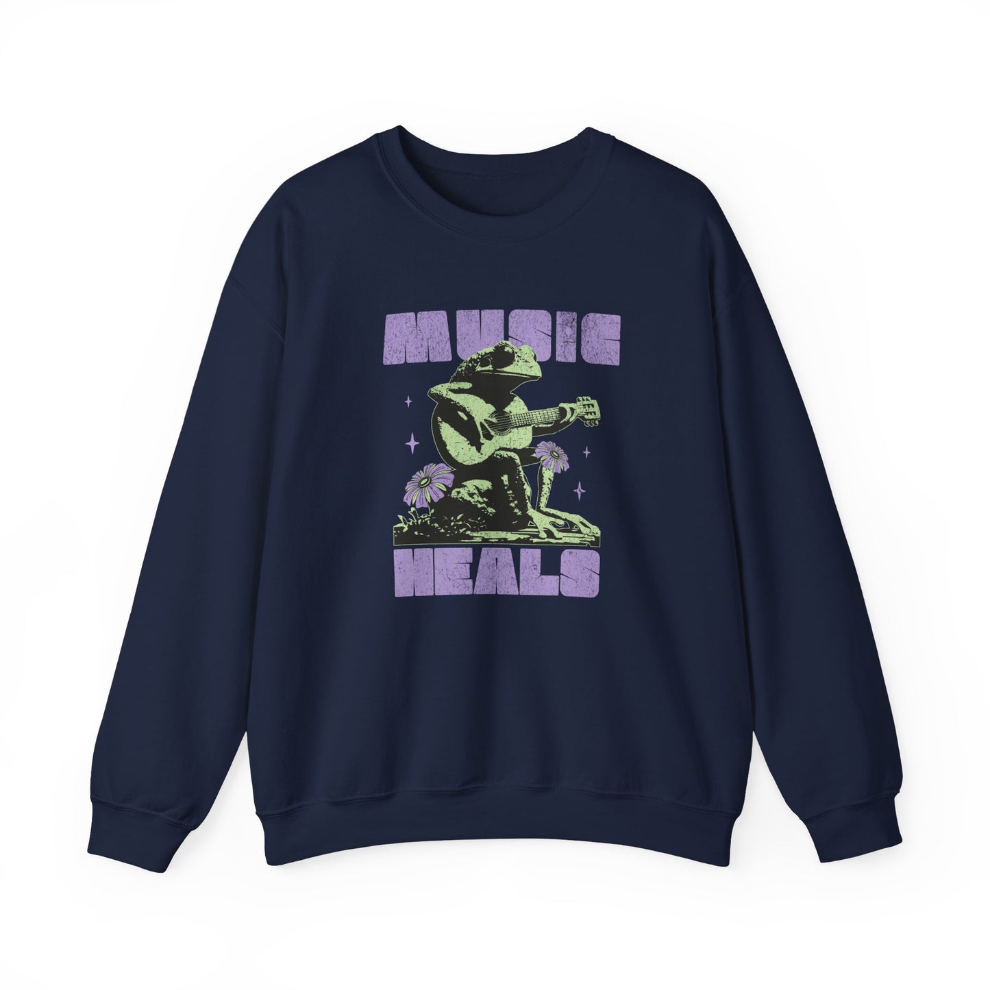 Music Heals Crewneck Sweatshirt - Deki's Variety Store