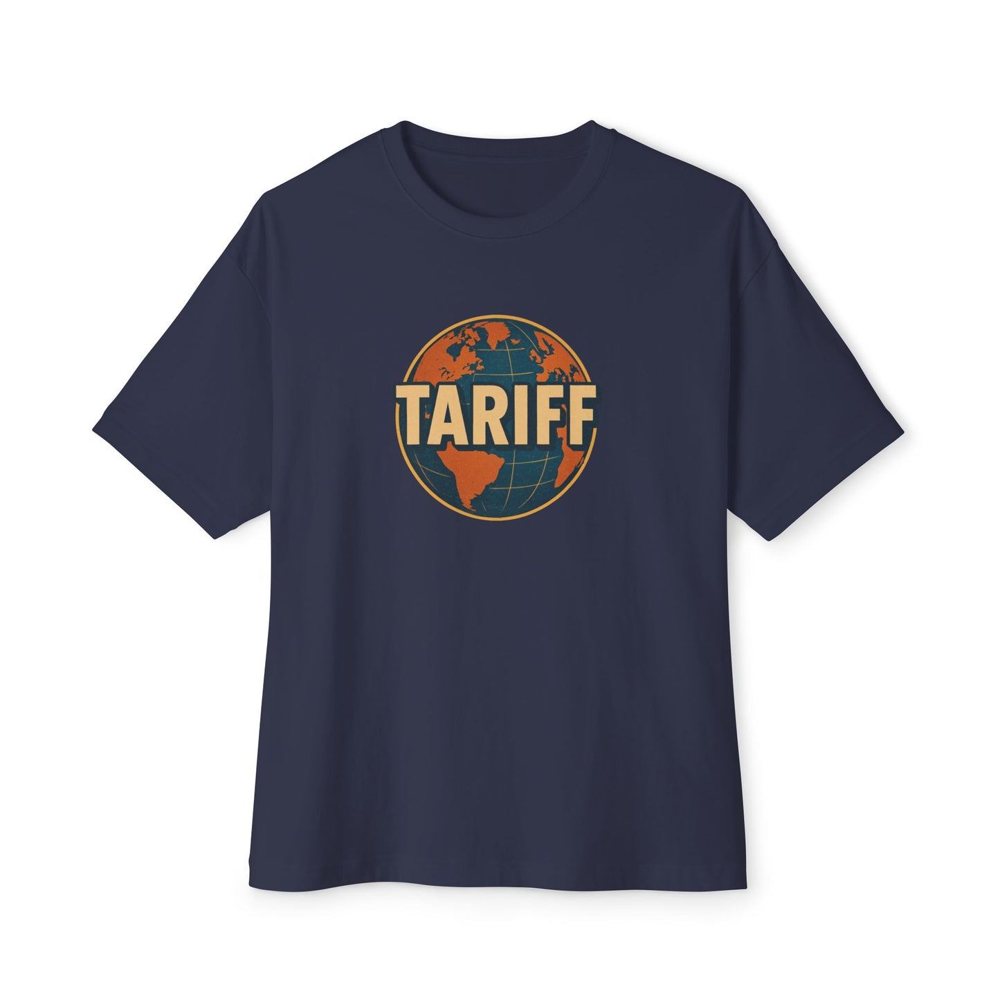 Retro Tariff Globe Boxy T-Shirt - Deki's Variety Store