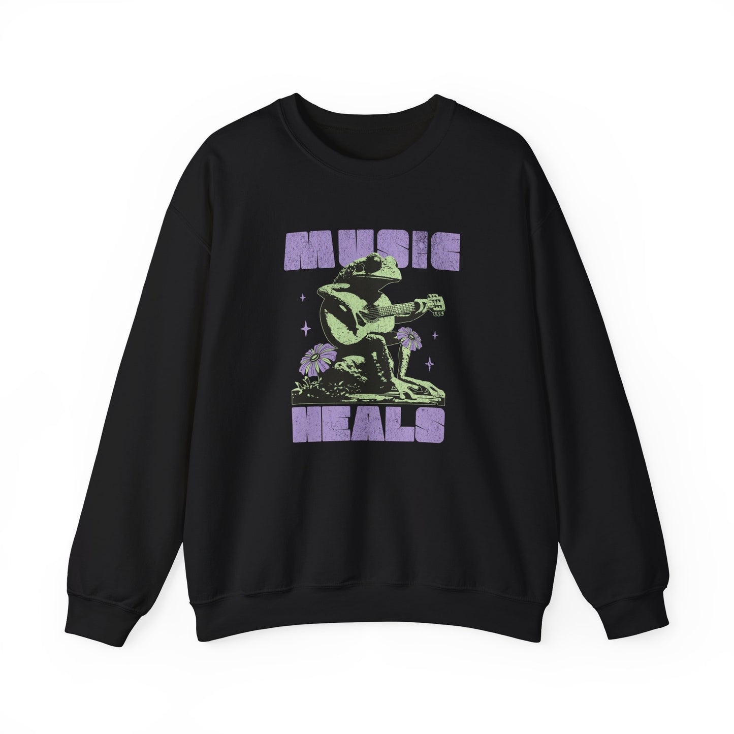 Music Heals Crewneck Sweatshirt - Deki's Variety Store