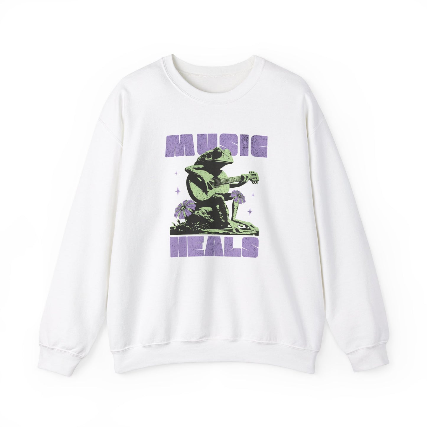 Music Heals Crewneck Sweatshirt - Deki's Variety Store