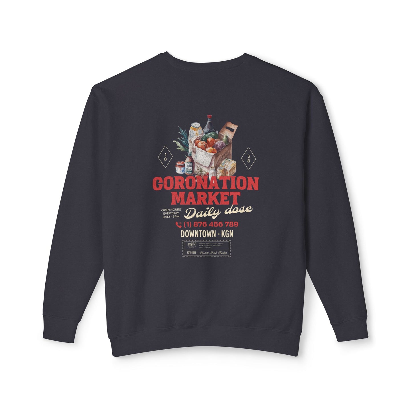 Coronation Market Crewneck Sweatshirt - Deki's Variety Store