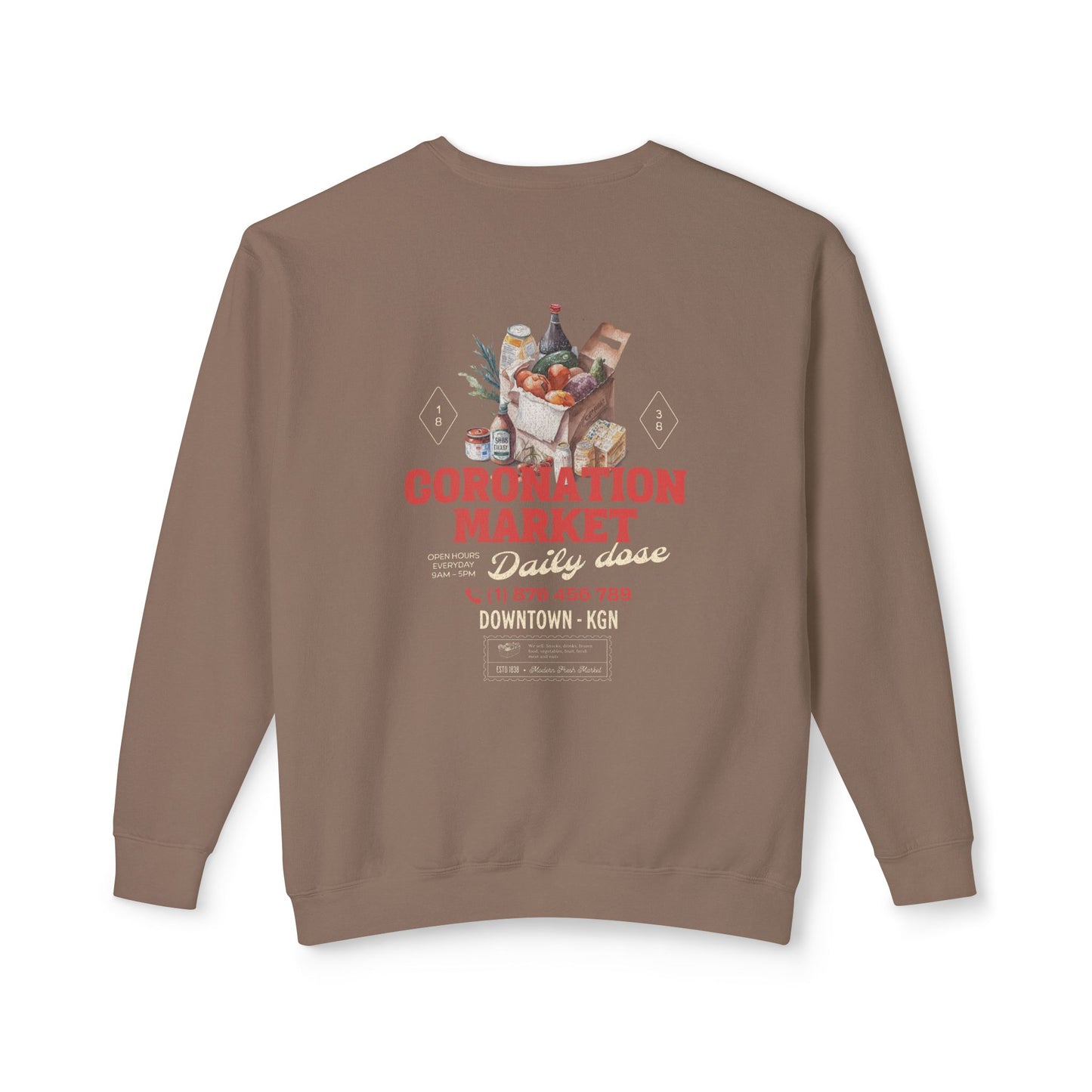 Coronation Market Crewneck Sweatshirt - Deki's Variety Store