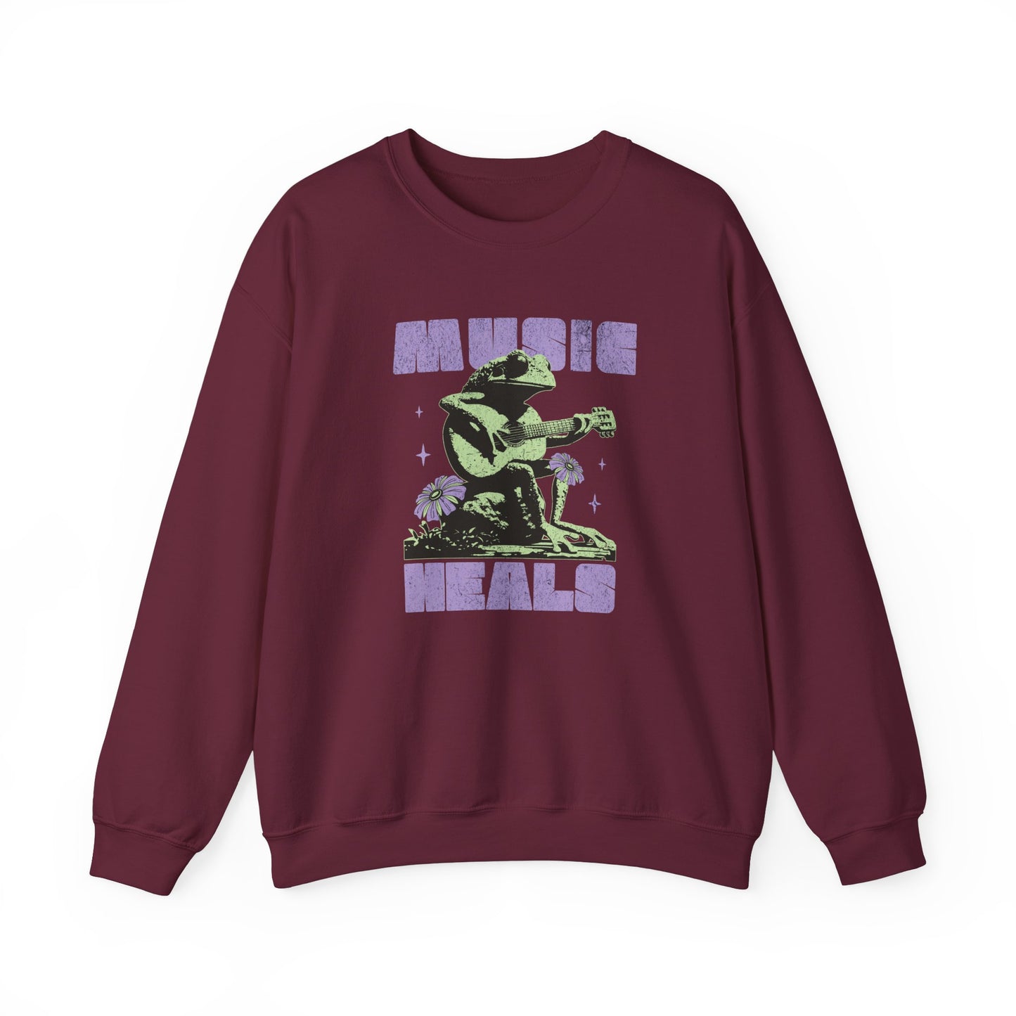 Music Heals Crewneck Sweatshirt - Deki's Variety Store