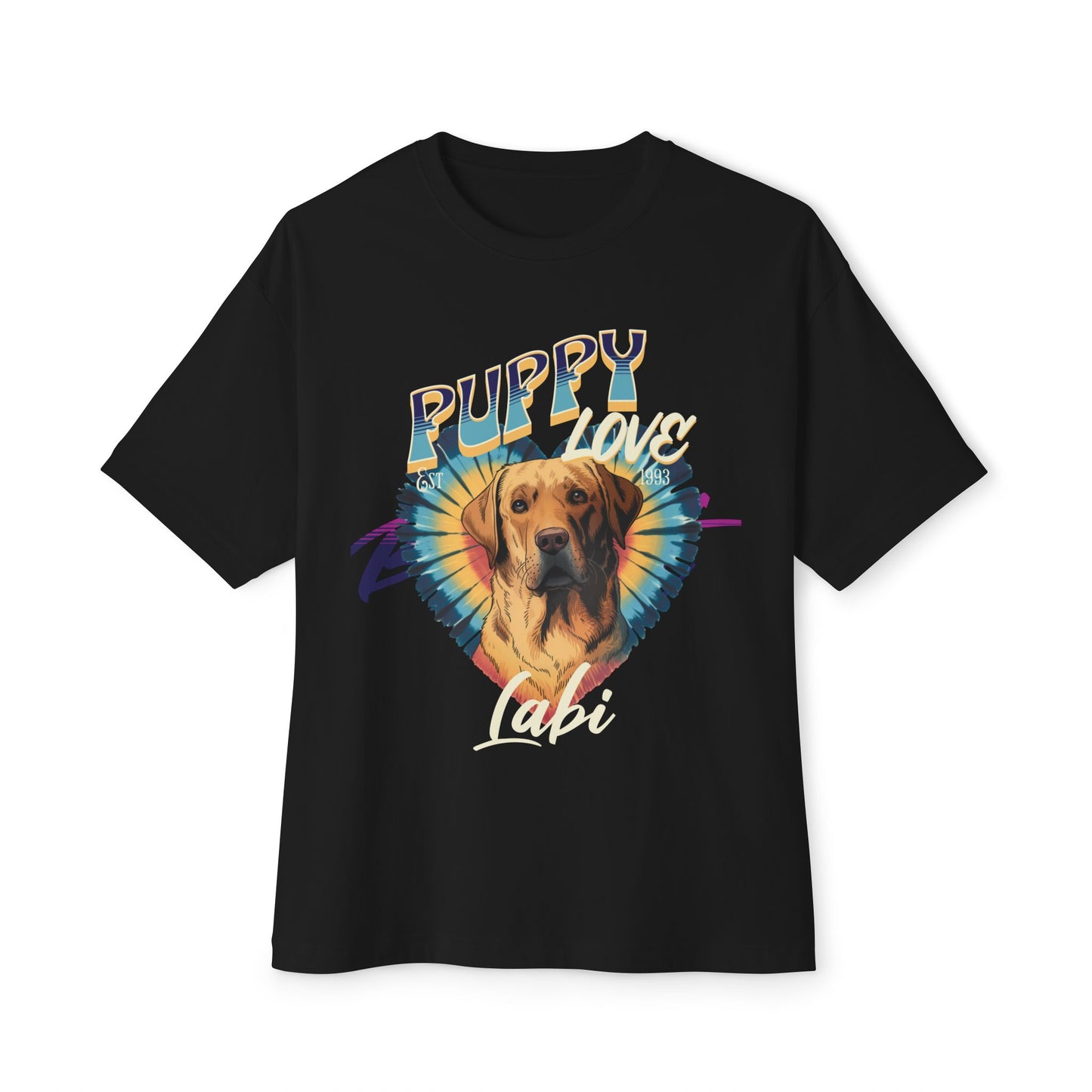 Labrador Retrievers Puppy Love Oversized Boxy T-Shirt - Deki's Variety Store