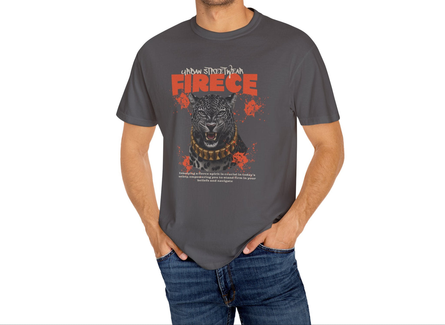 Fierce Graphic Unisex T-Shirt - Urban Streetwear Fashion - Deki's Variety Store