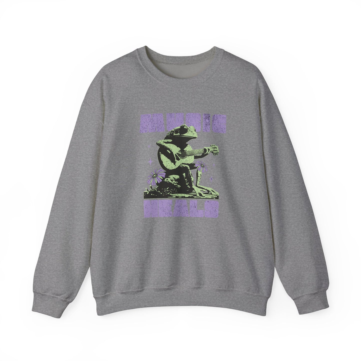 Music Heals Crewneck Sweatshirt - Deki's Variety Store