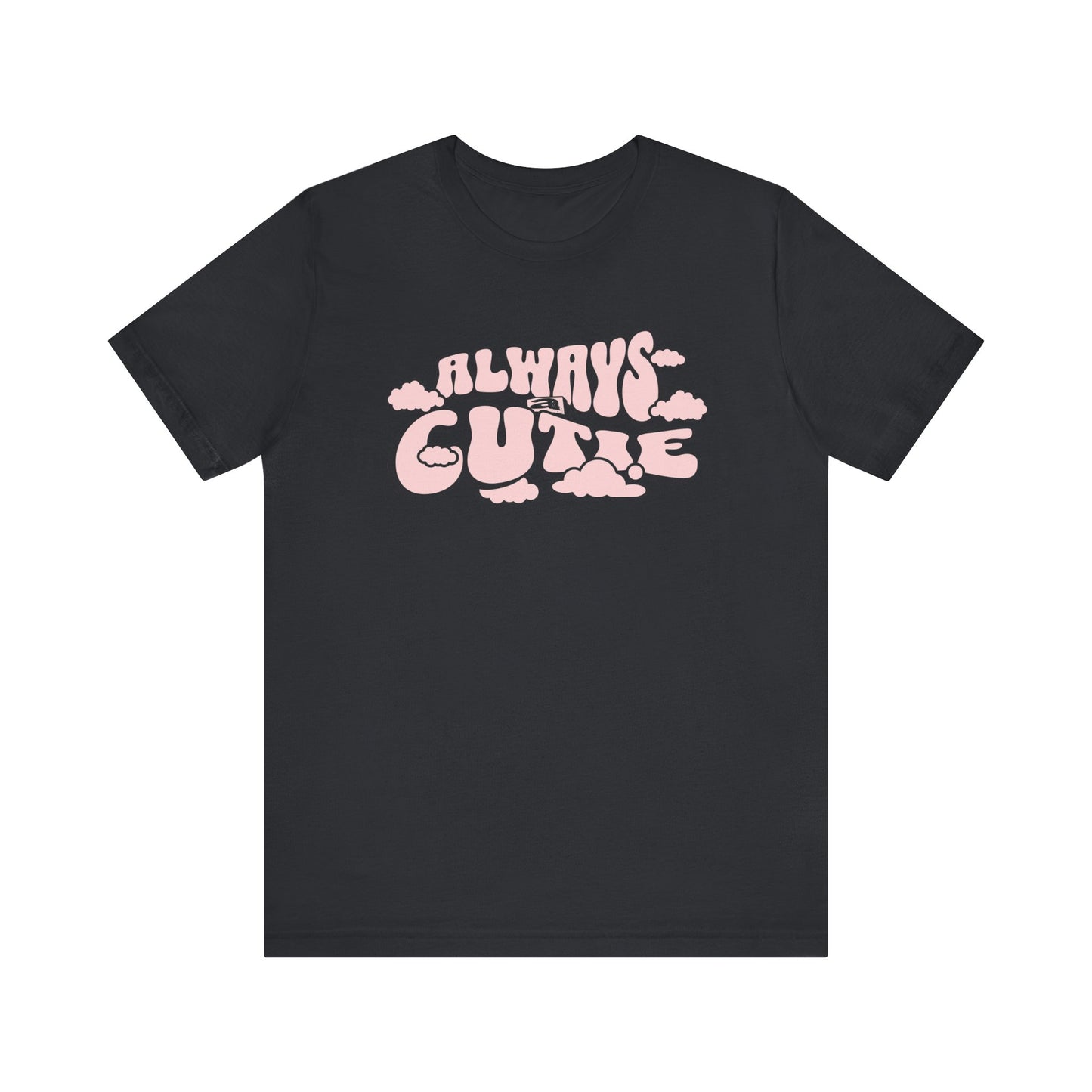 Always Cutie Jersey Tee - Playful Graphic Tee for Casual Vibes - Deki's Variety Store