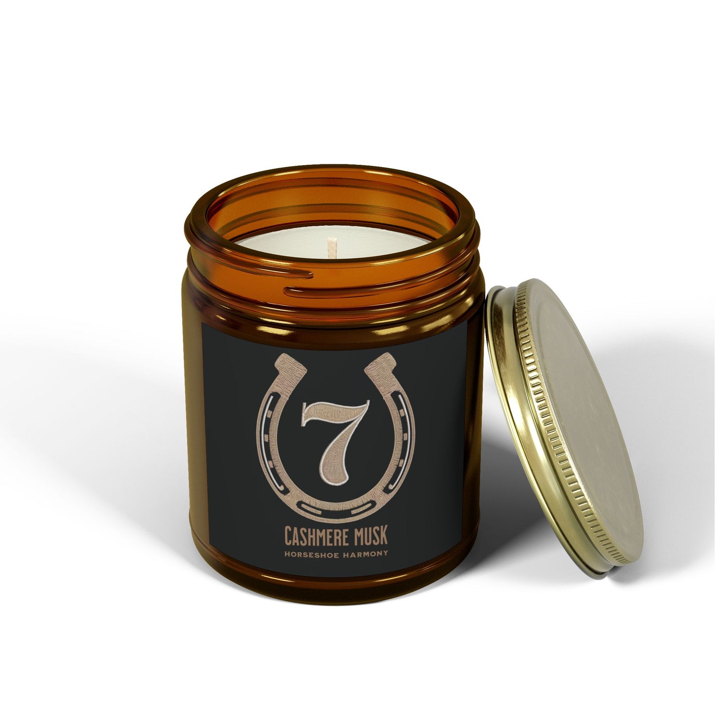 Horseshoe Harmony - Cashmere Musk Scent (Coconut Apricot Wax) (4oz, 9oz) - Deki's Variety Store