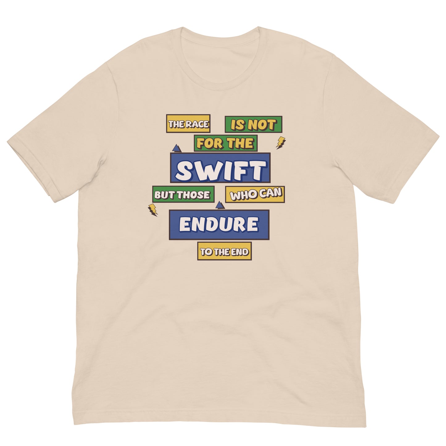 Endurance T-Shirt: "The Race is Not for the Swift" - Deki's Variety Store
