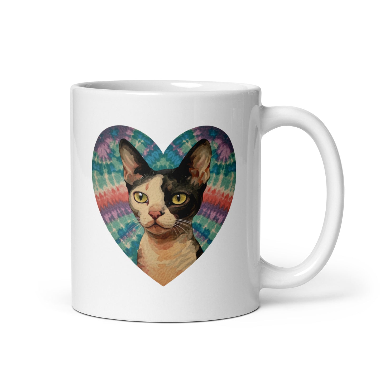 A Devon Rex glossy mug - Deki's Variety Store