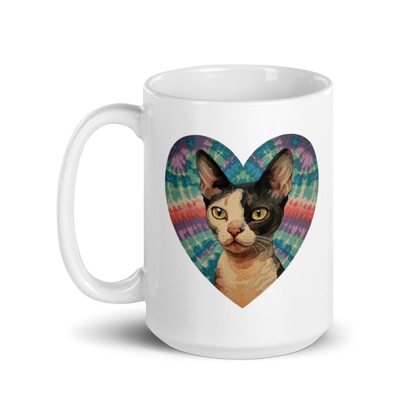 A Devon Rex glossy mug - Deki's Variety Store