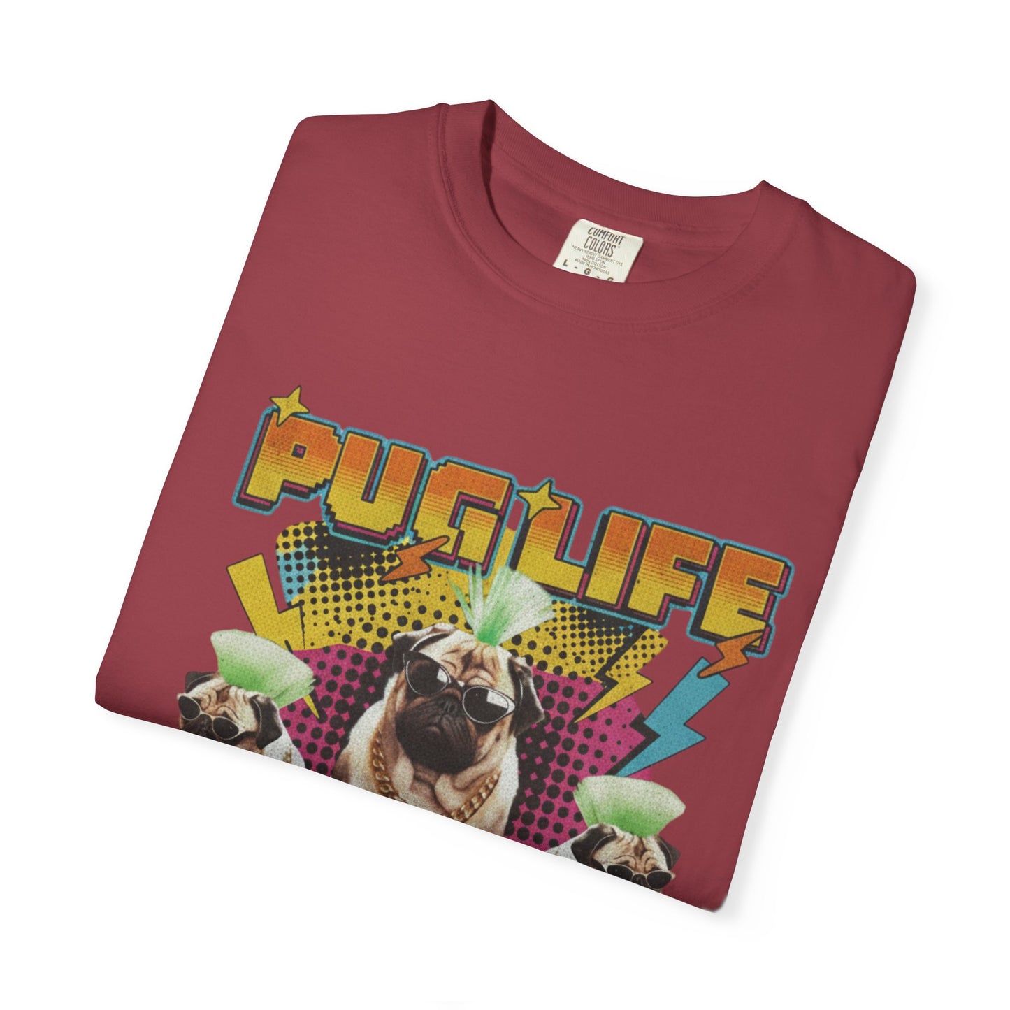 Vintage 90s Bootleg Rap Tee - Gangsta Pug Dogs Graphic T-Shirt - Deki's Variety Store