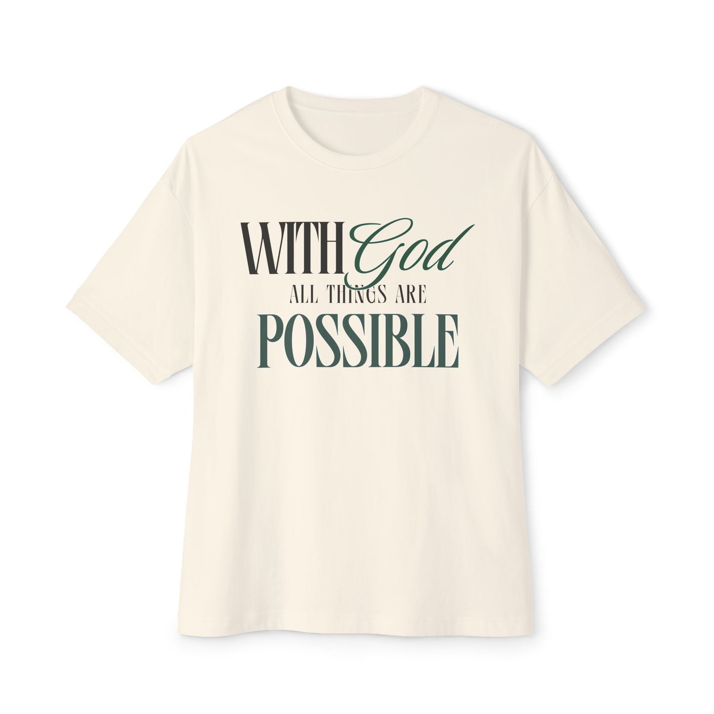 Trust in God Oversized Boxy Tee - Deki's Variety Store