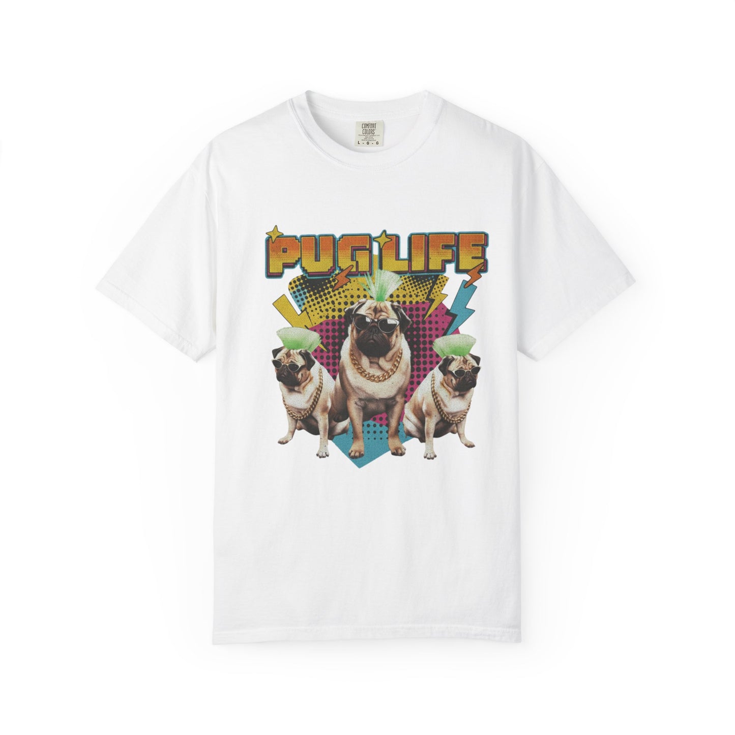 Vintage 90s Bootleg Rap Tee - Gangsta Pug Dogs Graphic T-Shirt - Deki's Variety Store