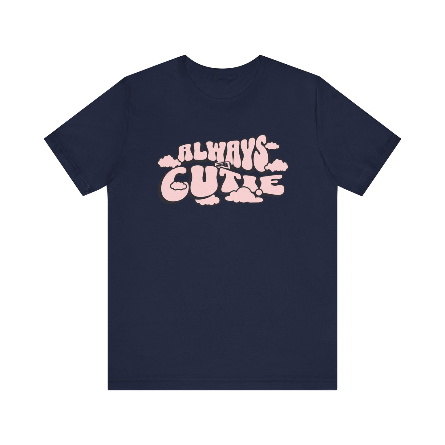 Always Cutie Jersey Tee - Playful Graphic Tee for Casual Vibes - Deki's Variety Store