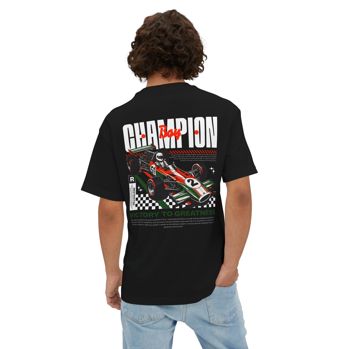 Champion Boy Racer Oversized Boxy Tee - Deki's Variety Store