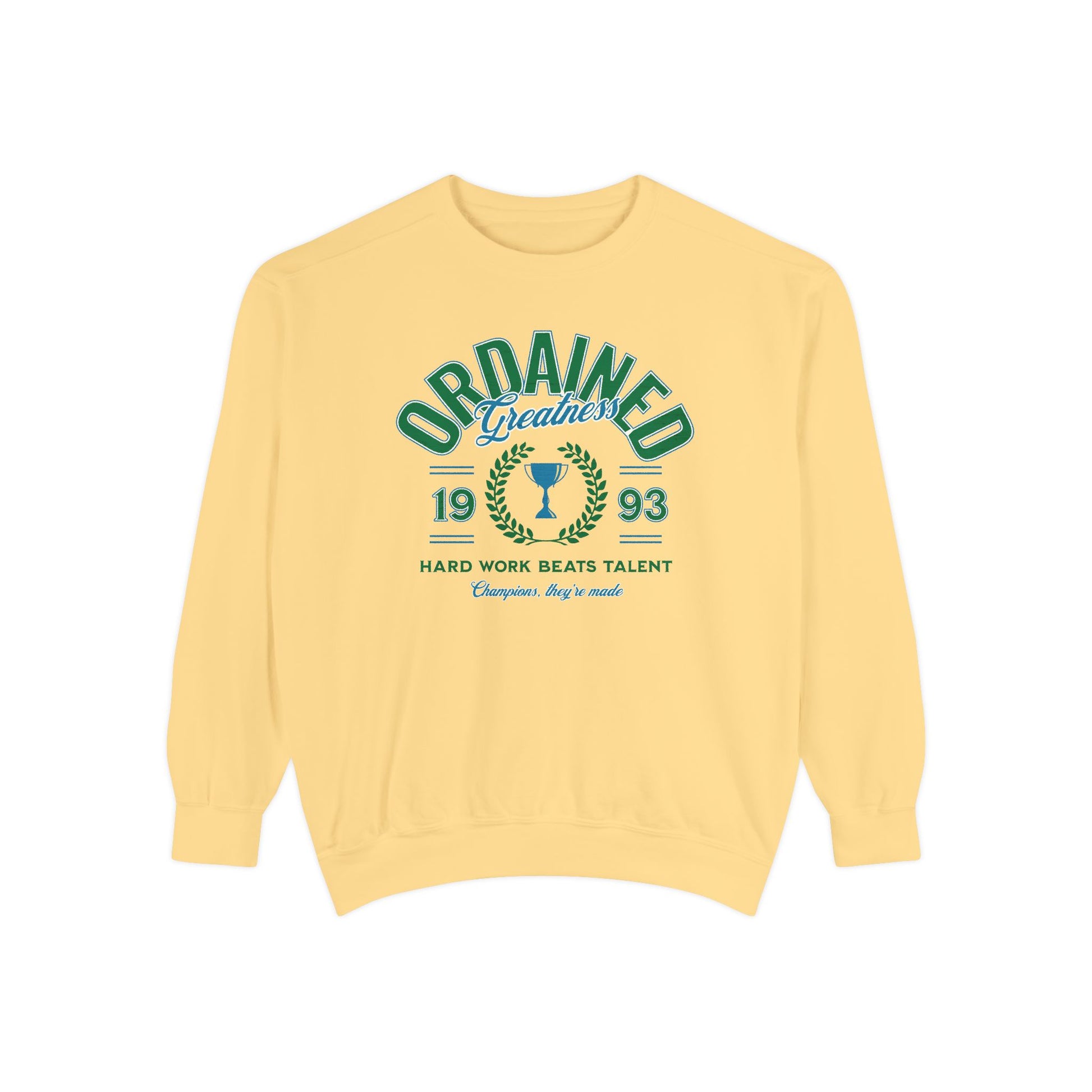 Ordained Greatness Comfort Colors Sweatshirt - Deki's Variety Store