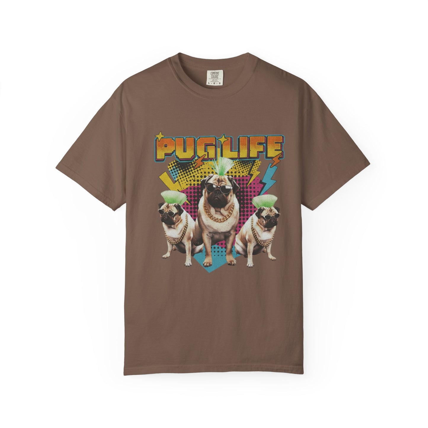 Vintage 90s Bootleg Rap Tee - Gangsta Pug Dogs Graphic T-Shirt - Deki's Variety Store