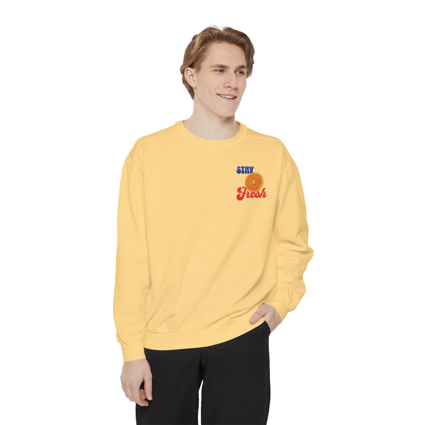 Stay Fresh Comfort Colors Sweatshirt - Deki's Variety Store