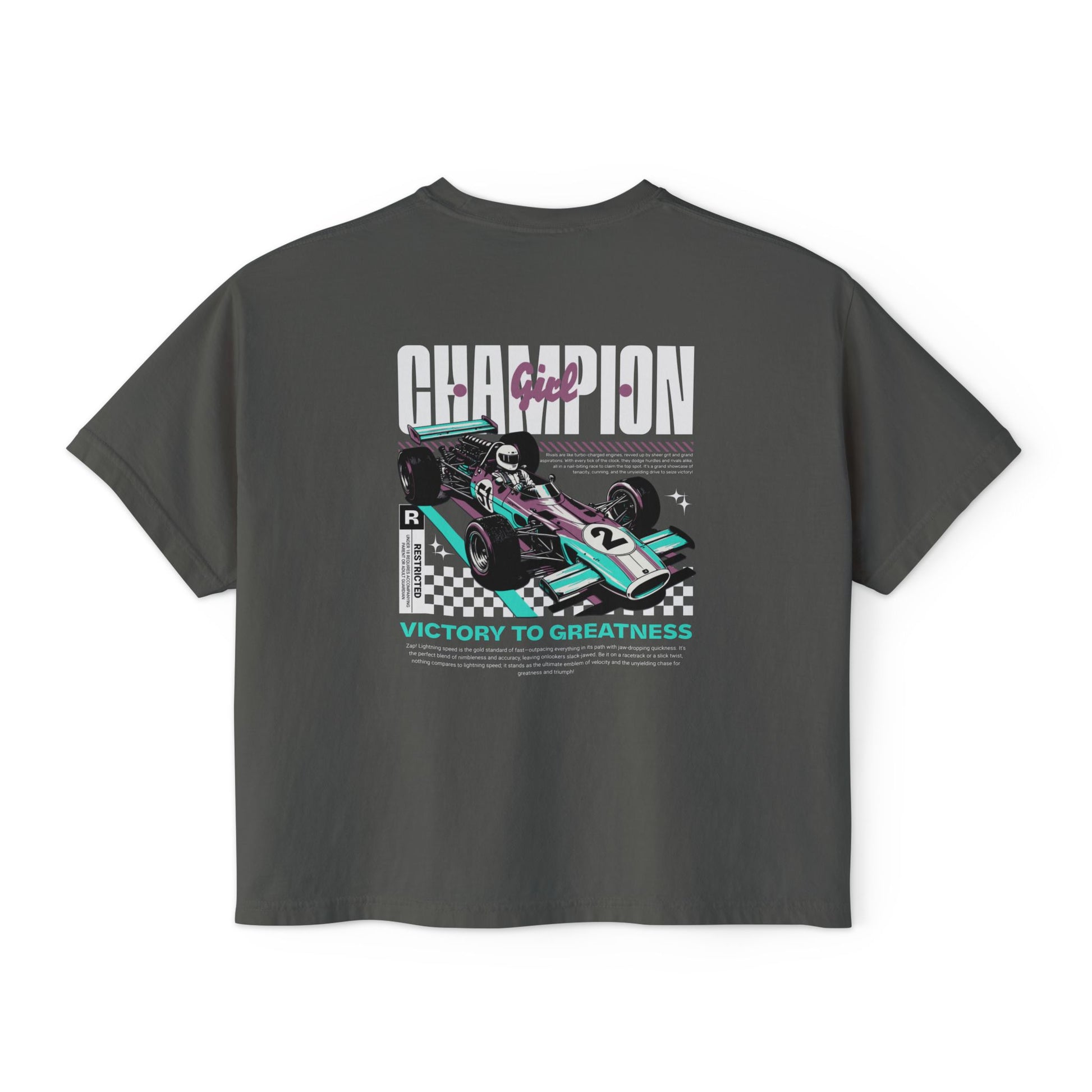 Champion Girl Racer Boxy Tee - Deki's Variety Store