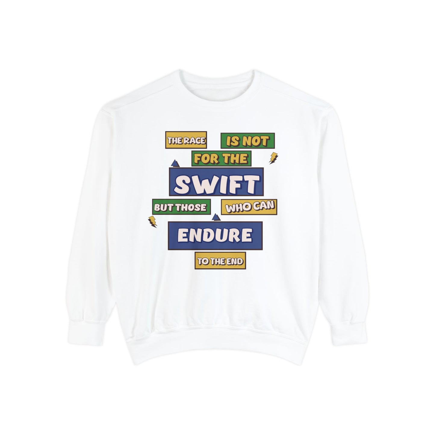 Endurance Sweatshirt: "The Race is Not for the Swift" - Deki's Variety Store