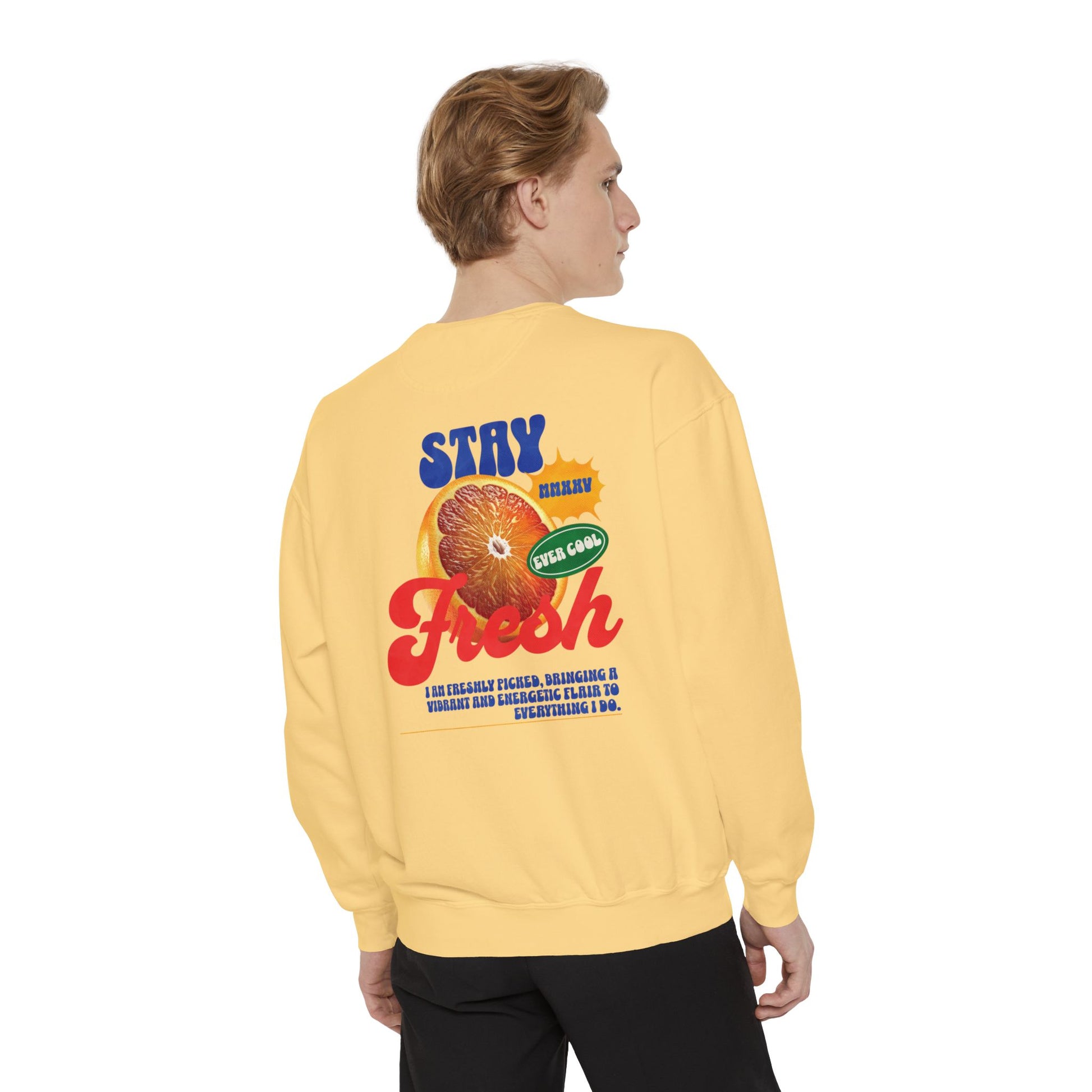 Stay Fresh Comfort Colors Sweatshirt - Deki's Variety Store