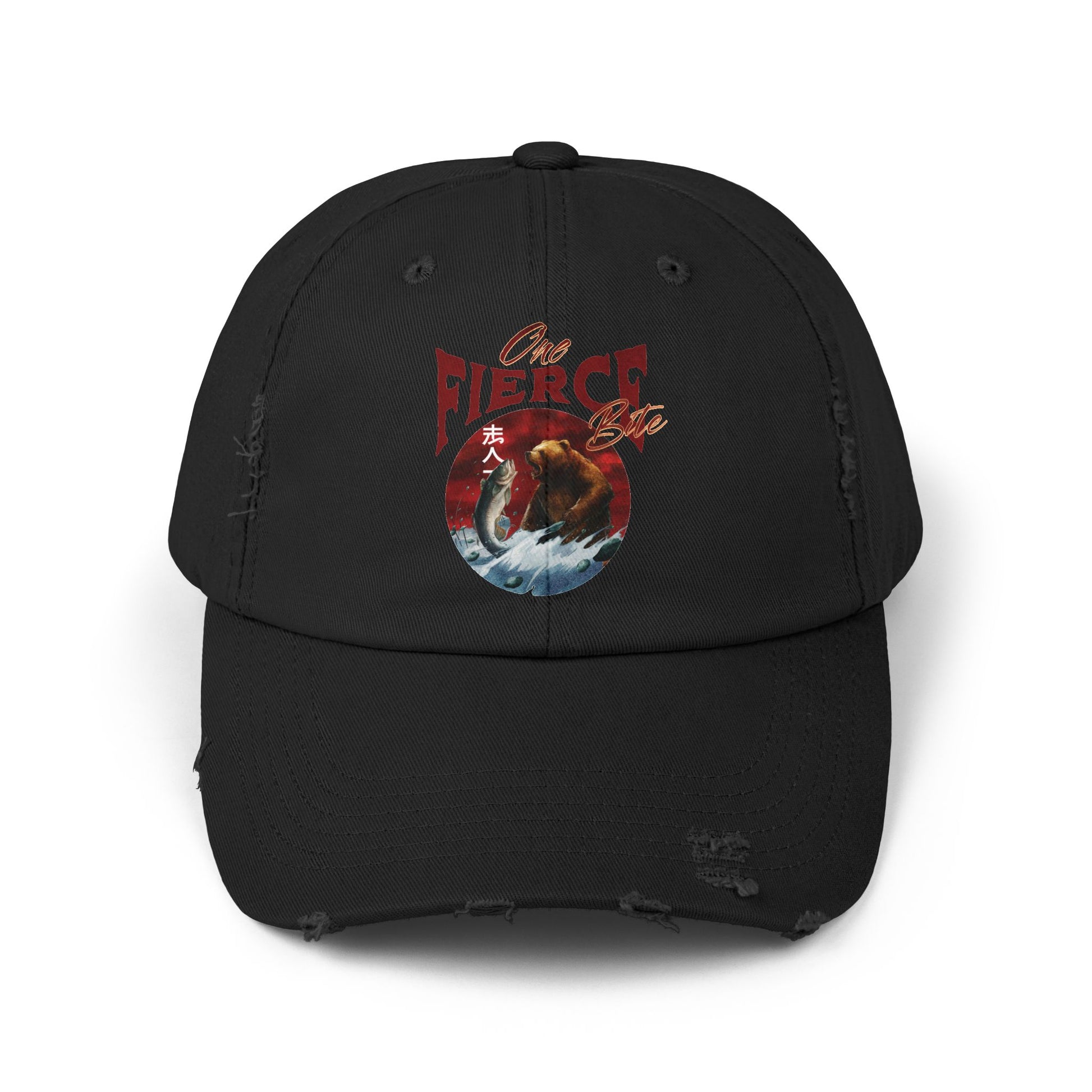 One Fierce Bite Distressed Cap - Deki's Variety Store