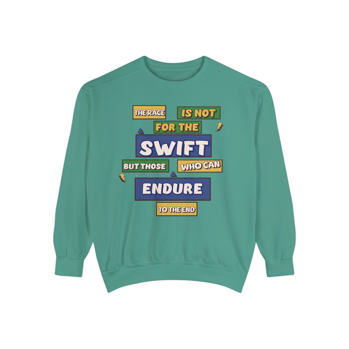 Endurance Sweatshirt: "The Race is Not for the Swift" - Deki's Variety Store