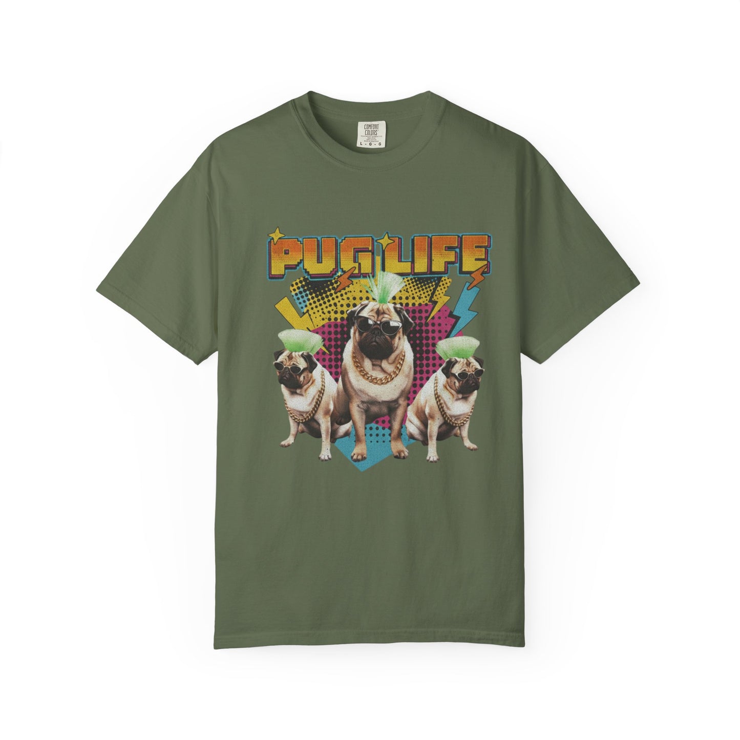 Vintage 90s Bootleg Rap Tee - Gangsta Pug Dogs Graphic T-Shirt - Deki's Variety Store