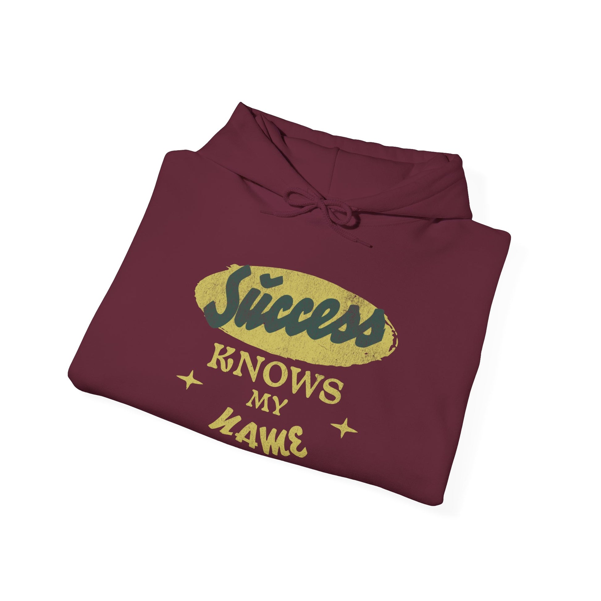 Success Knows My Name Heavy Blend™ Hoodie - Deki's Variety Store