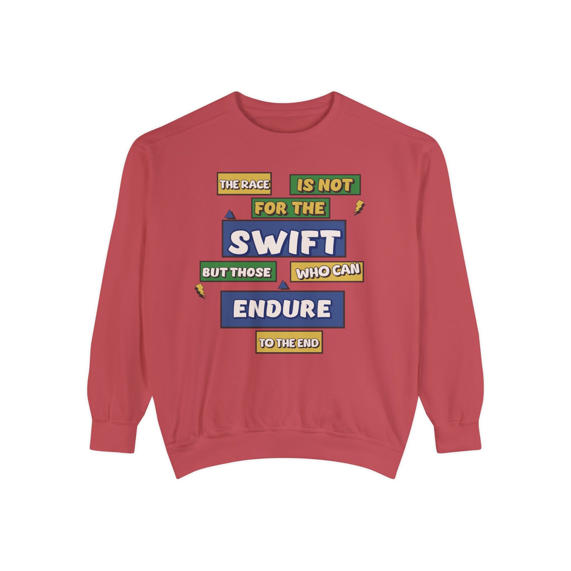 Endurance Sweatshirt: "The Race is Not for the Swift" - Deki's Variety Store