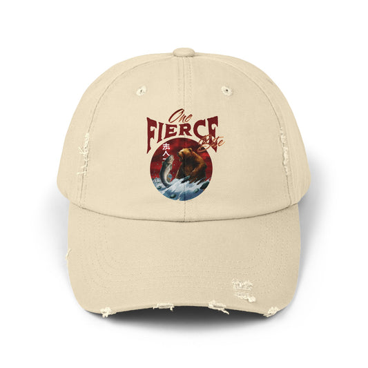 One Fierce Bite Distressed Cap - Deki's Variety Store