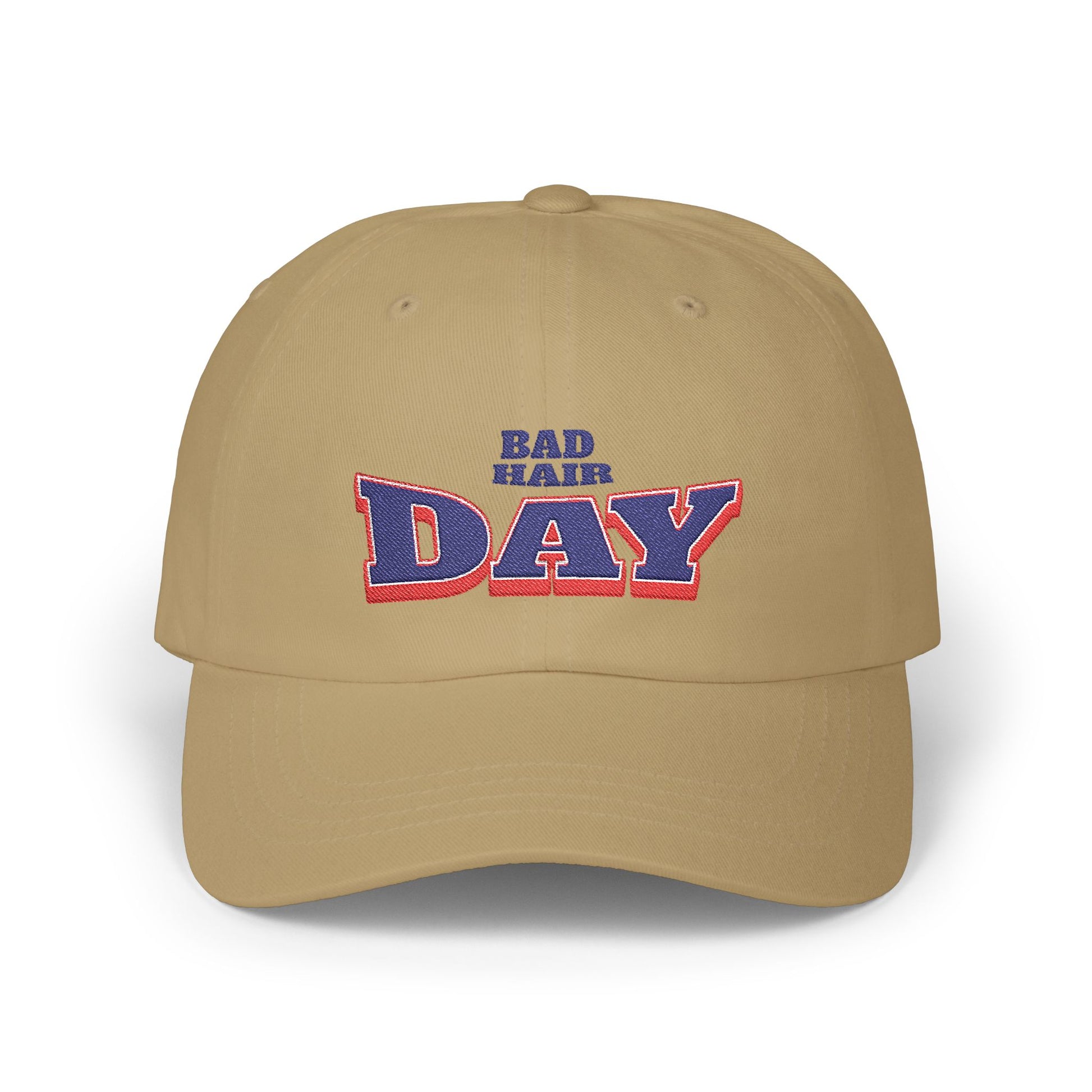 Bad Hair Day Embroidered Dad Hat – Cotton Baseball Cap for Men & Women – Adjustable Casual Vintage Style - Deki's Variety Store
