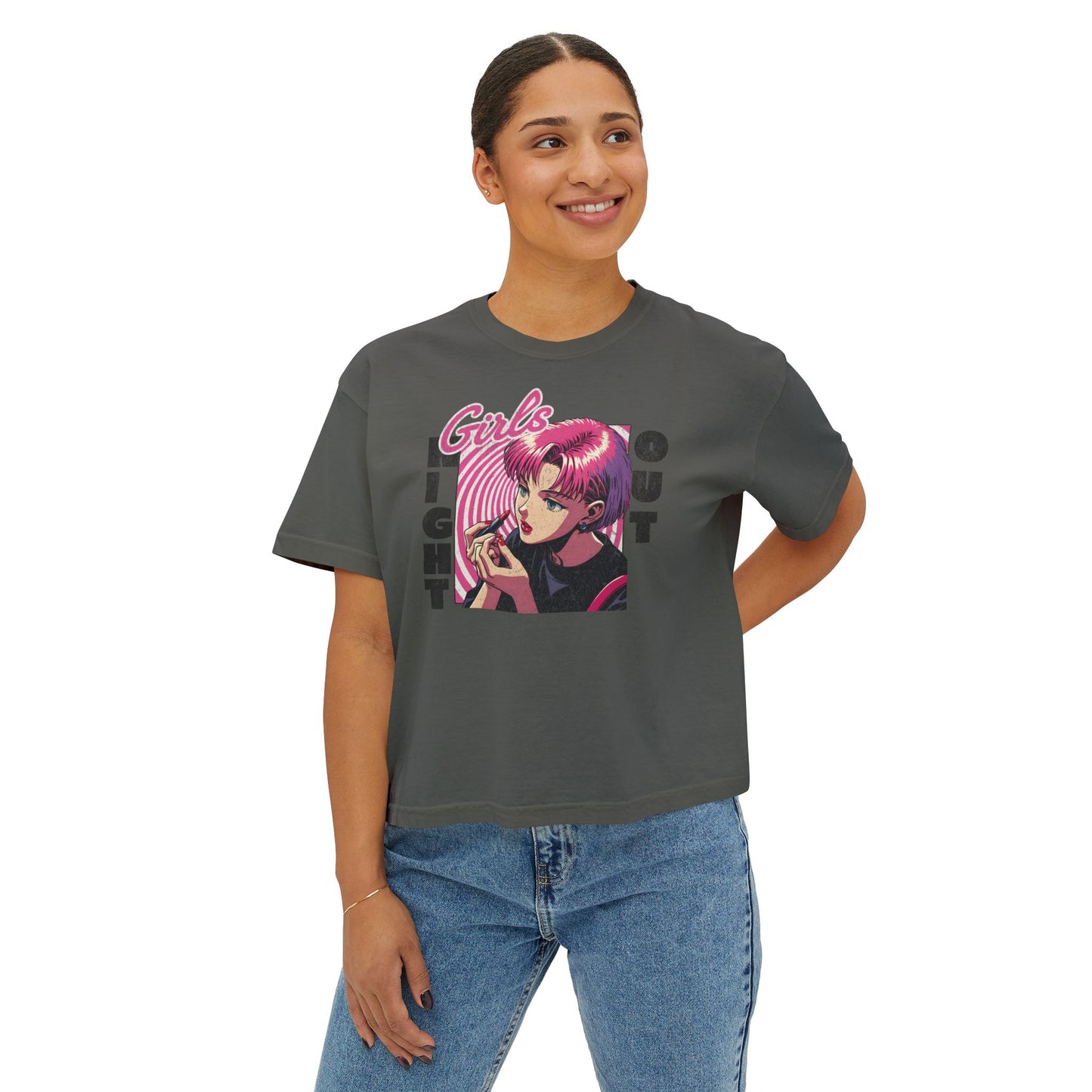 Girls Night Out Boxy Tee - Deki's Variety Store