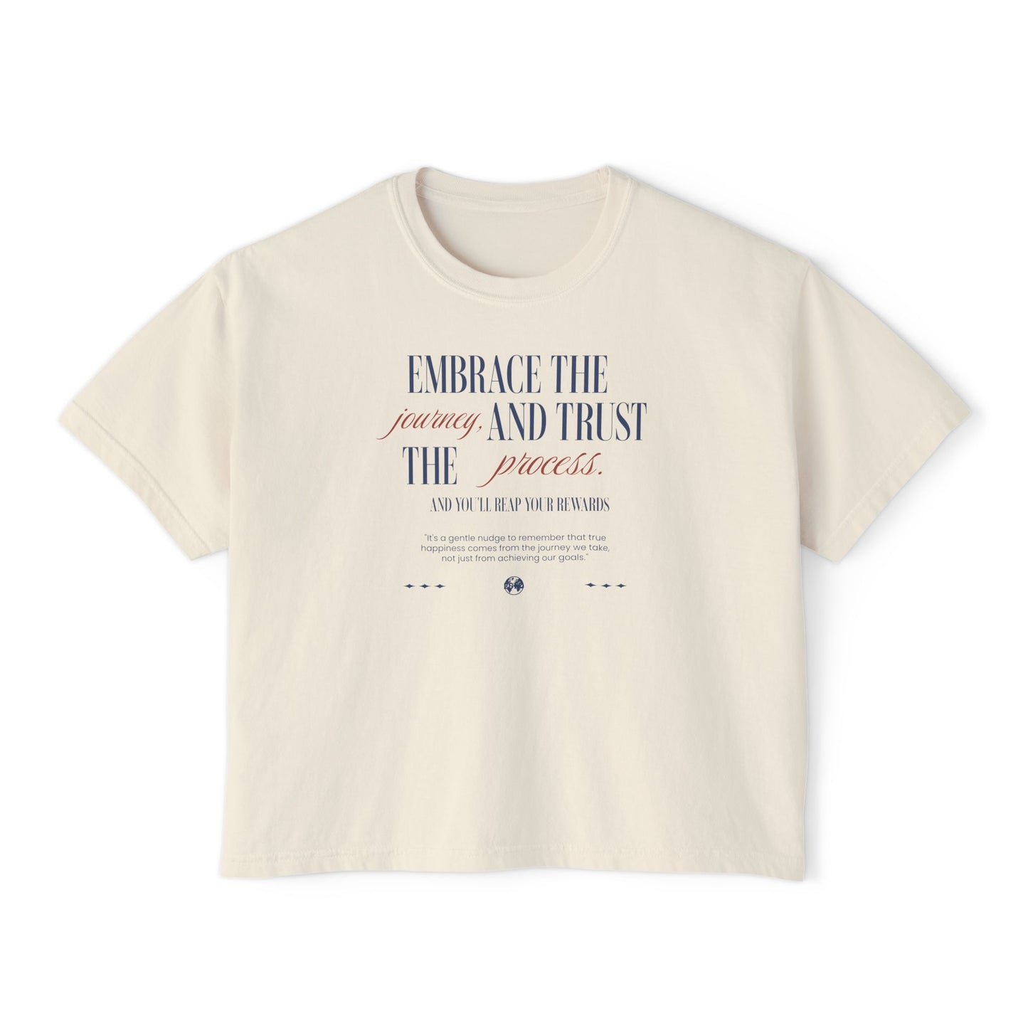 "Embrace the Journey" Women's Boxy T-shirt - Deki's Variety Store