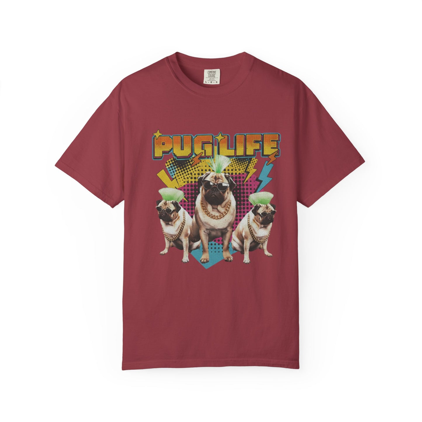 Vintage 90s Bootleg Rap Tee - Gangsta Pug Dogs Graphic T-Shirt - Deki's Variety Store