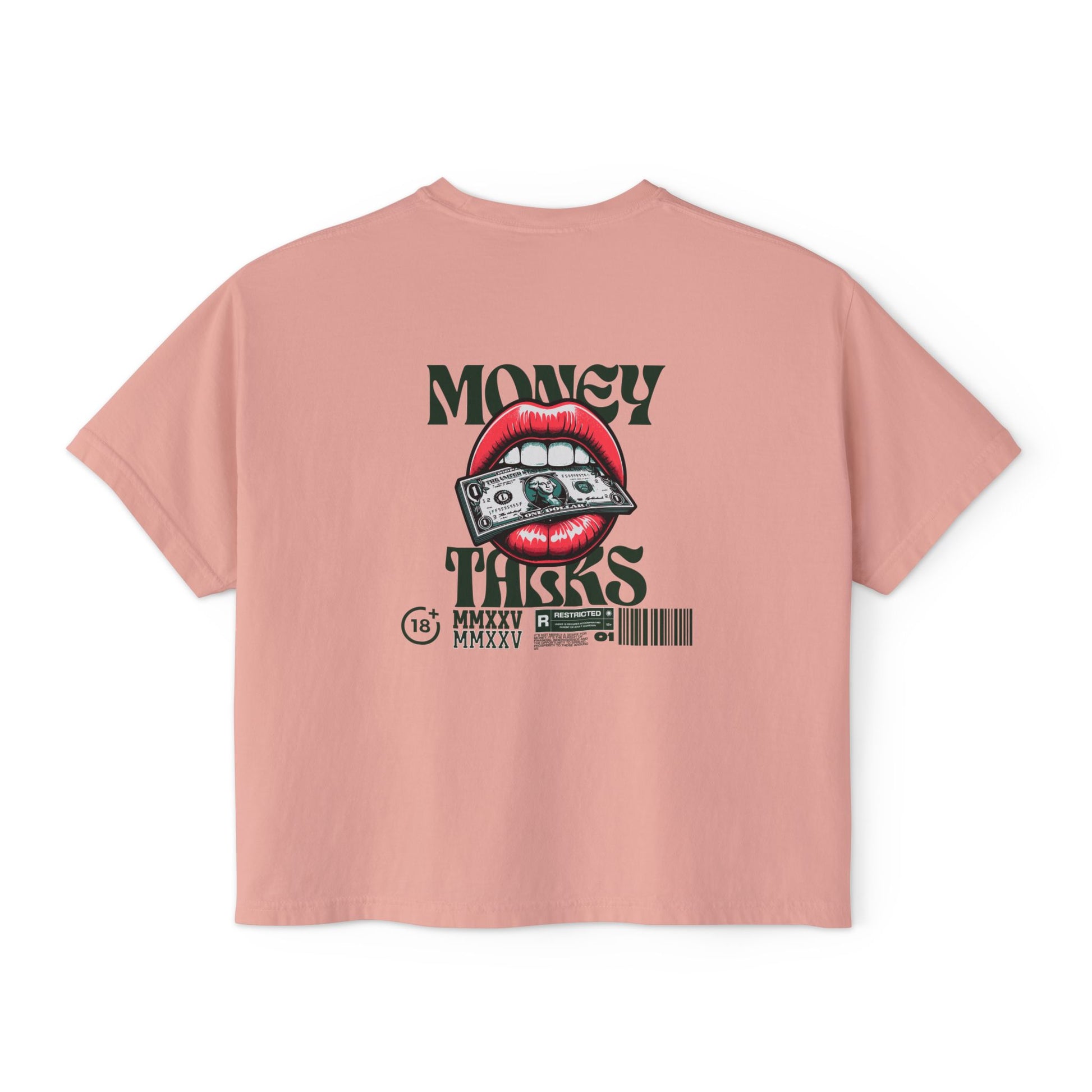 Money Talk Women's Boxy Tee - Deki's Variety Store