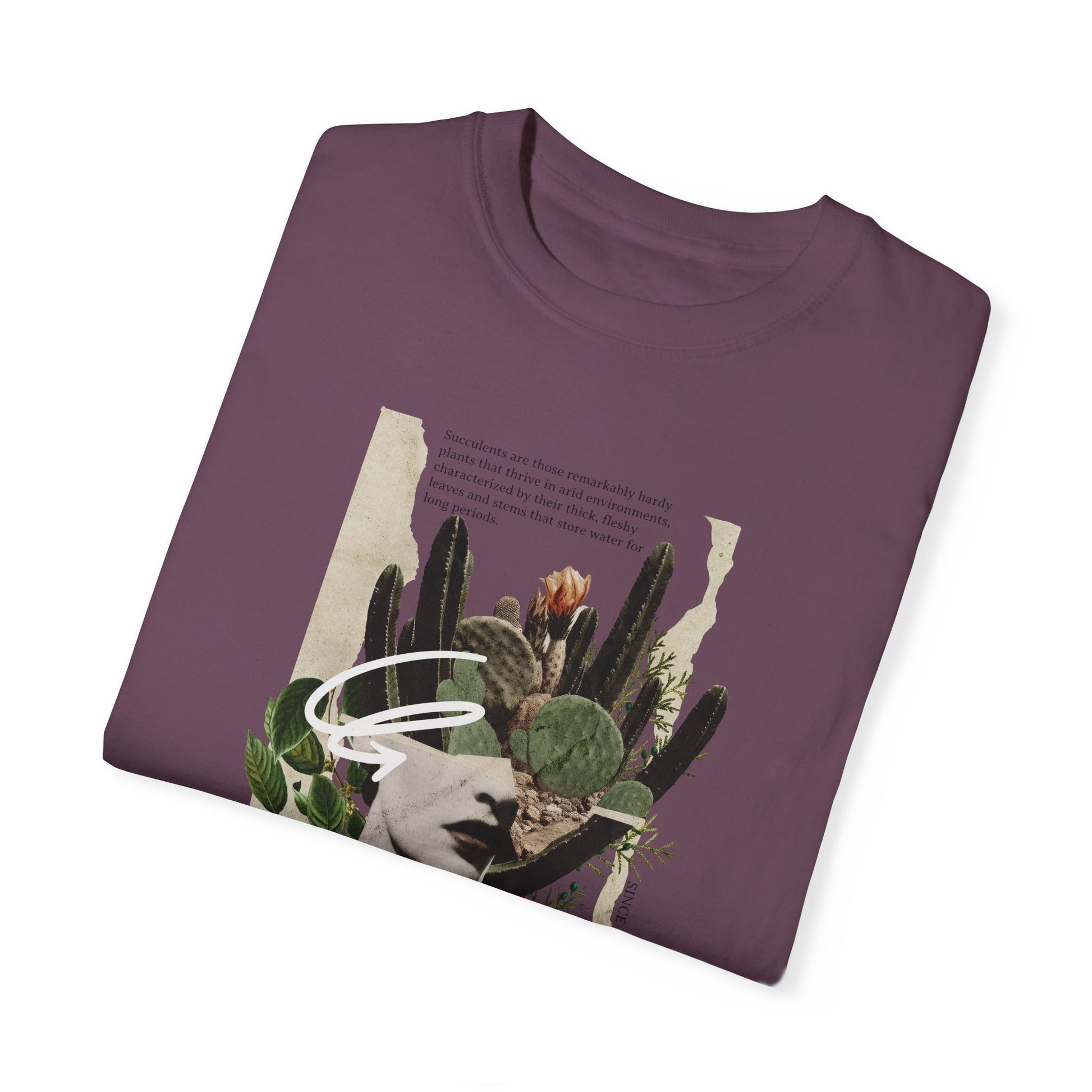 Succulent Comfort Colors T-shirt - Deki's Variety Store